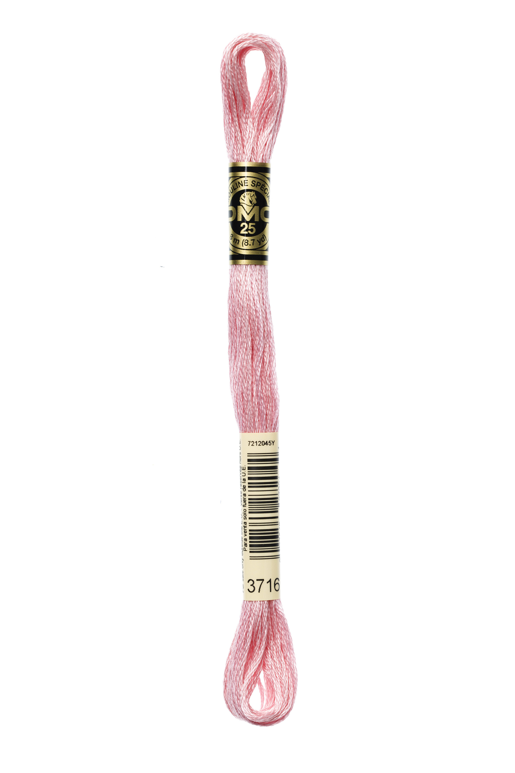 DMC 3716 Six Strand Floss - Very Light Dusty Rose Pink