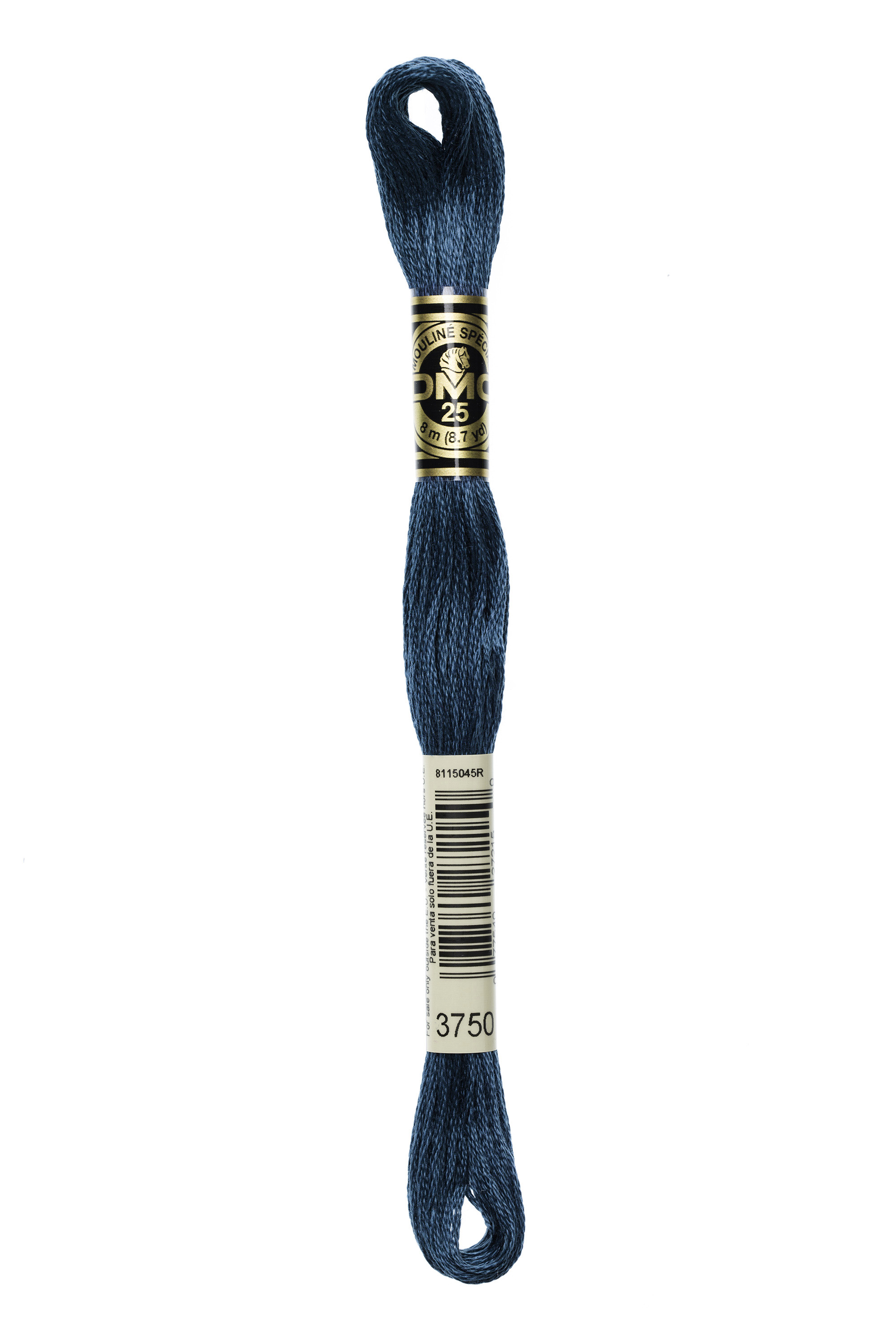 DMC 3750 Six Strand Floss - Very Dark Antique Blue
