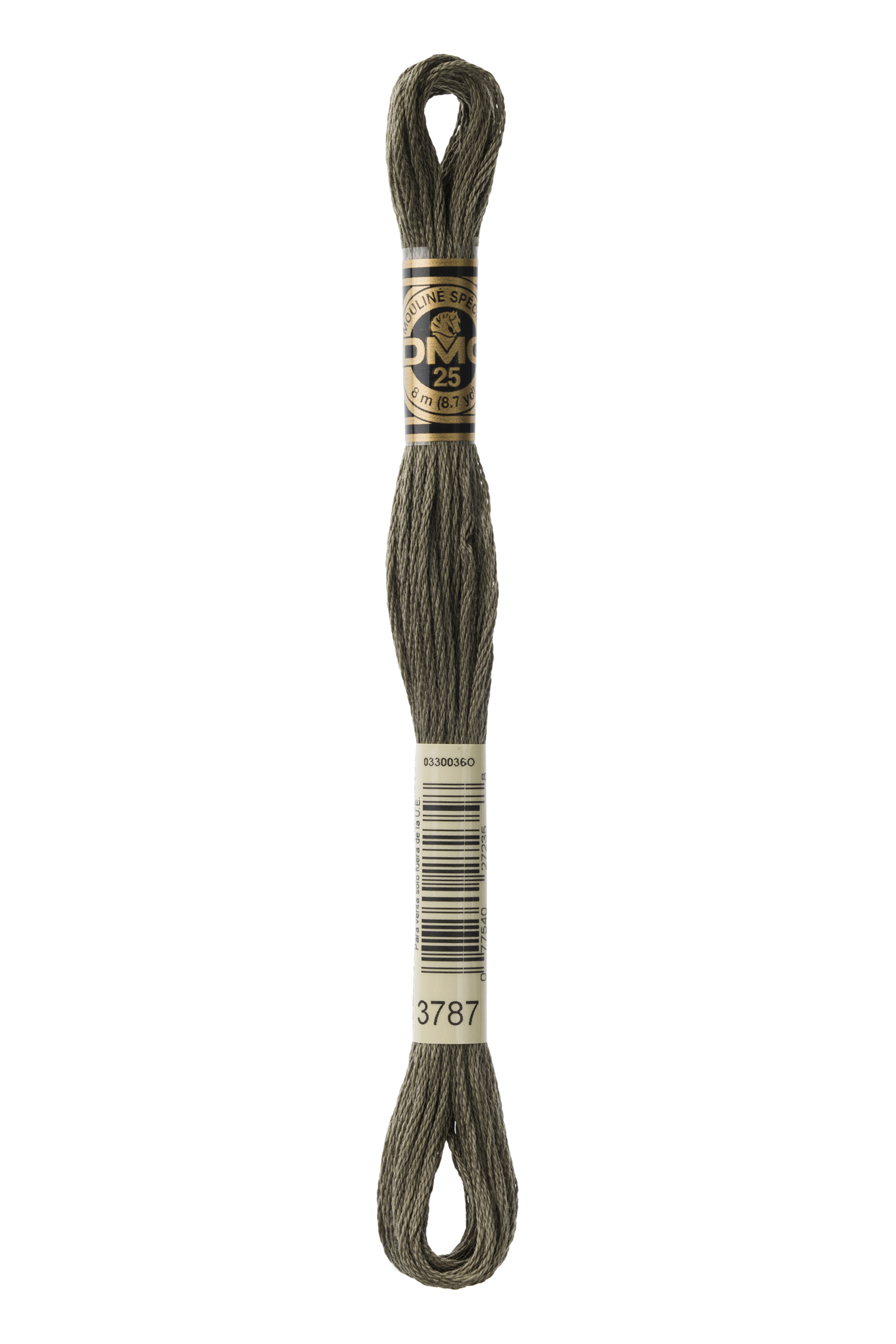 DMC 3787 Six Strand Floss - Dark Brown Gray