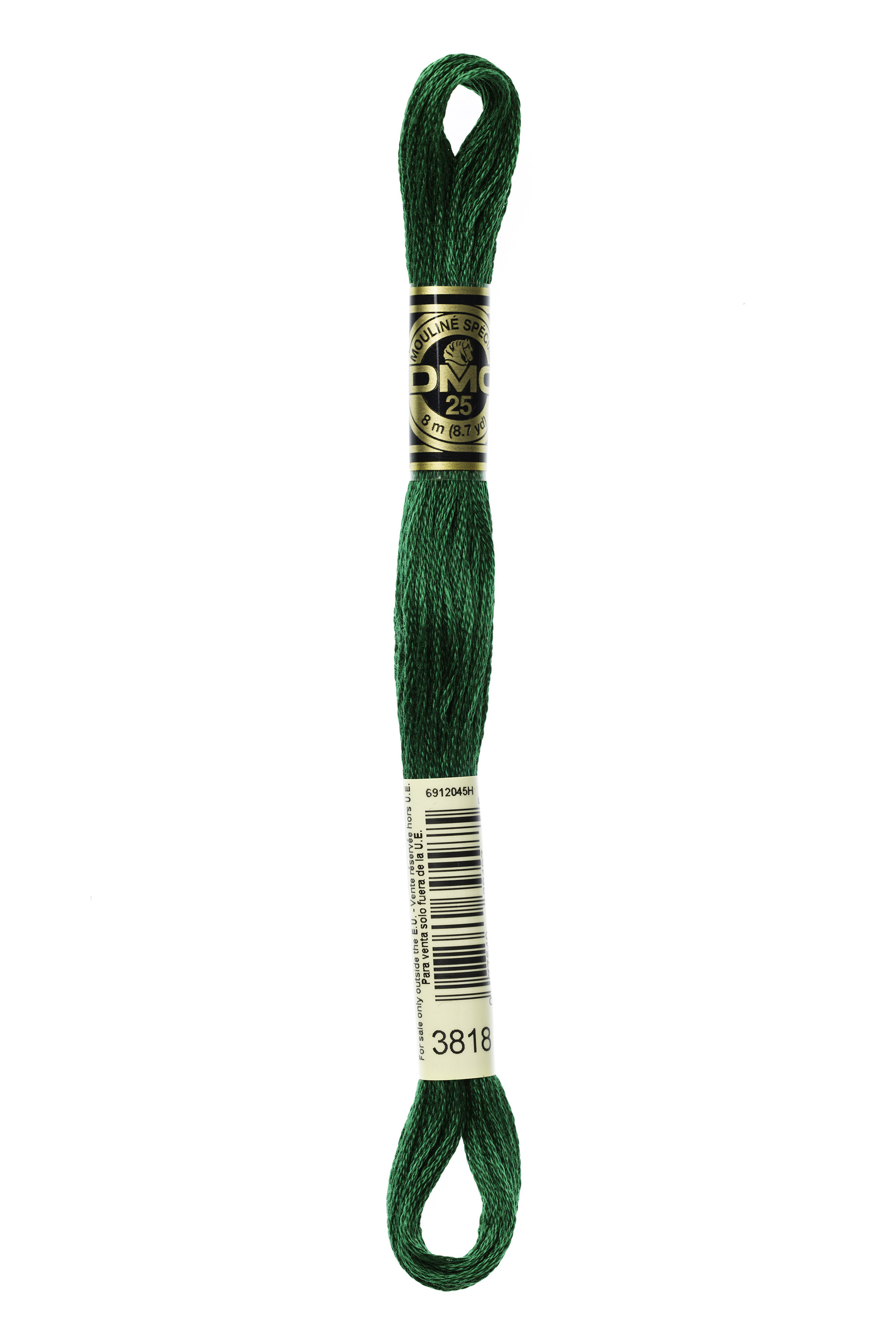DMC 3818 Six Strand Floss - Ultra Very Dark Emerald Green