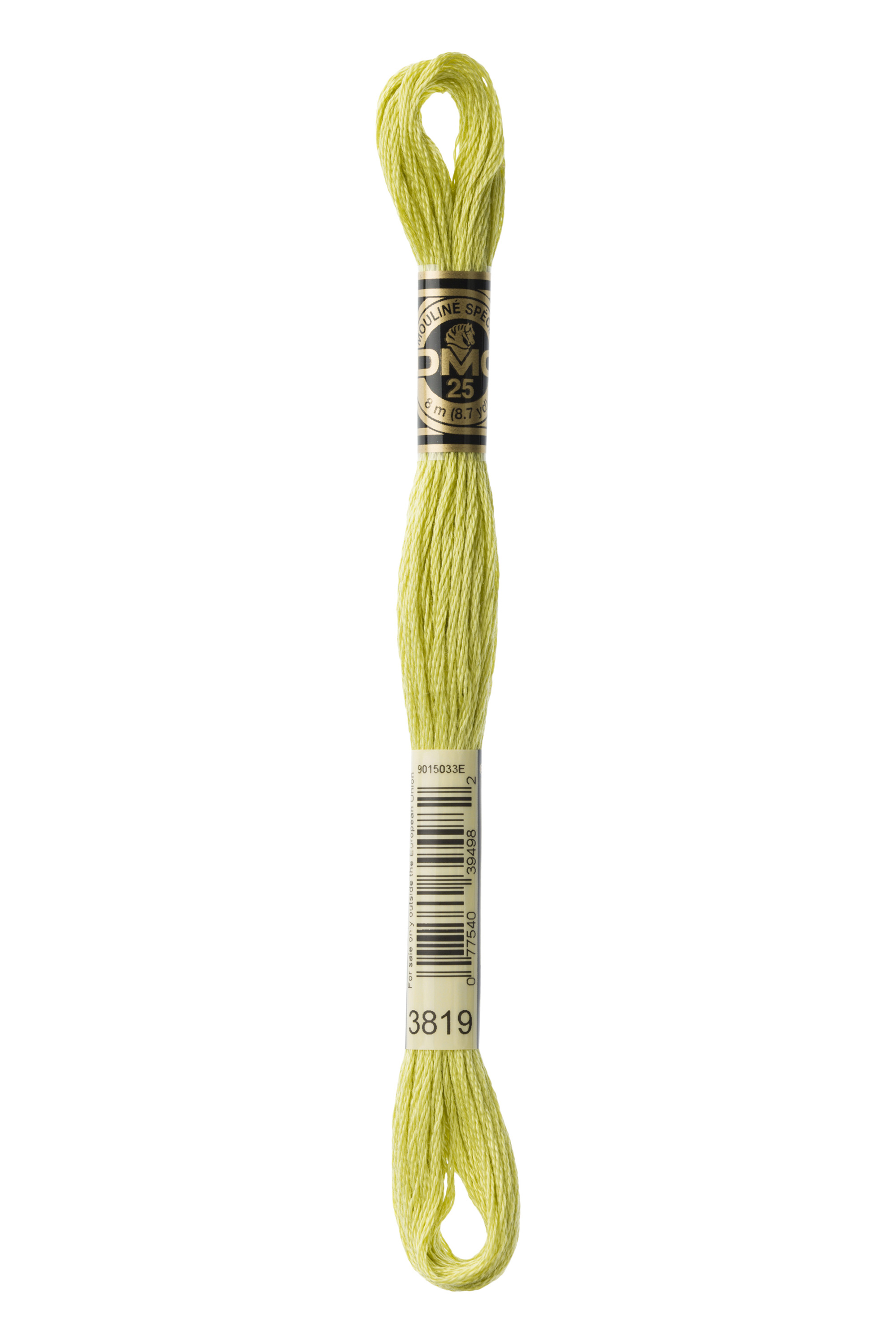 DMC 3819 Six Strand Floss - Light Moss Green