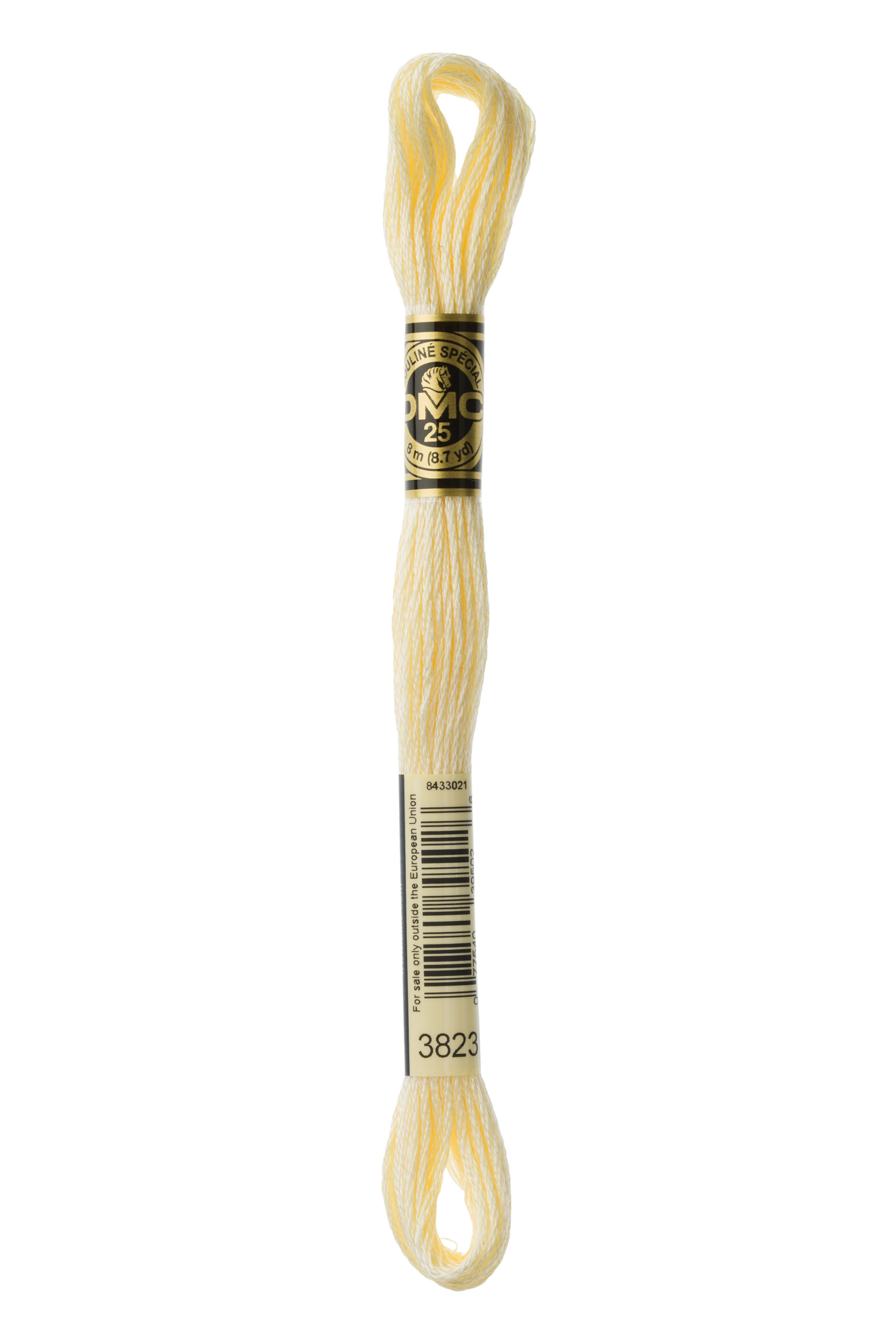 DMC 3823 Six Strand Floss - Ultra Pale Yellow