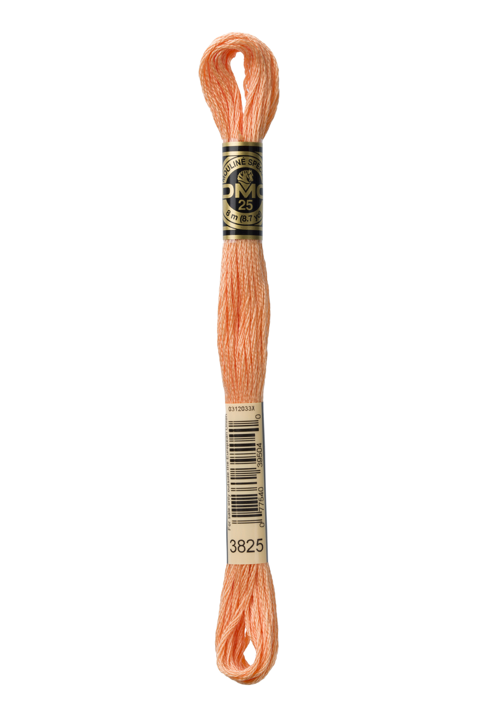 DMC 3825 Six Strand Floss - Pale Pumpkin Orange