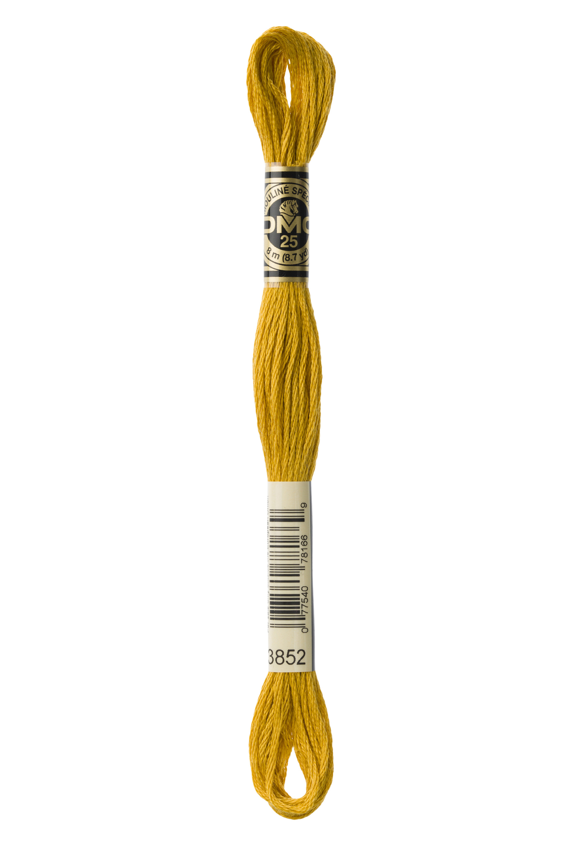 DMC 3852 Six Strand Floss - Very Dark Straw Yellow