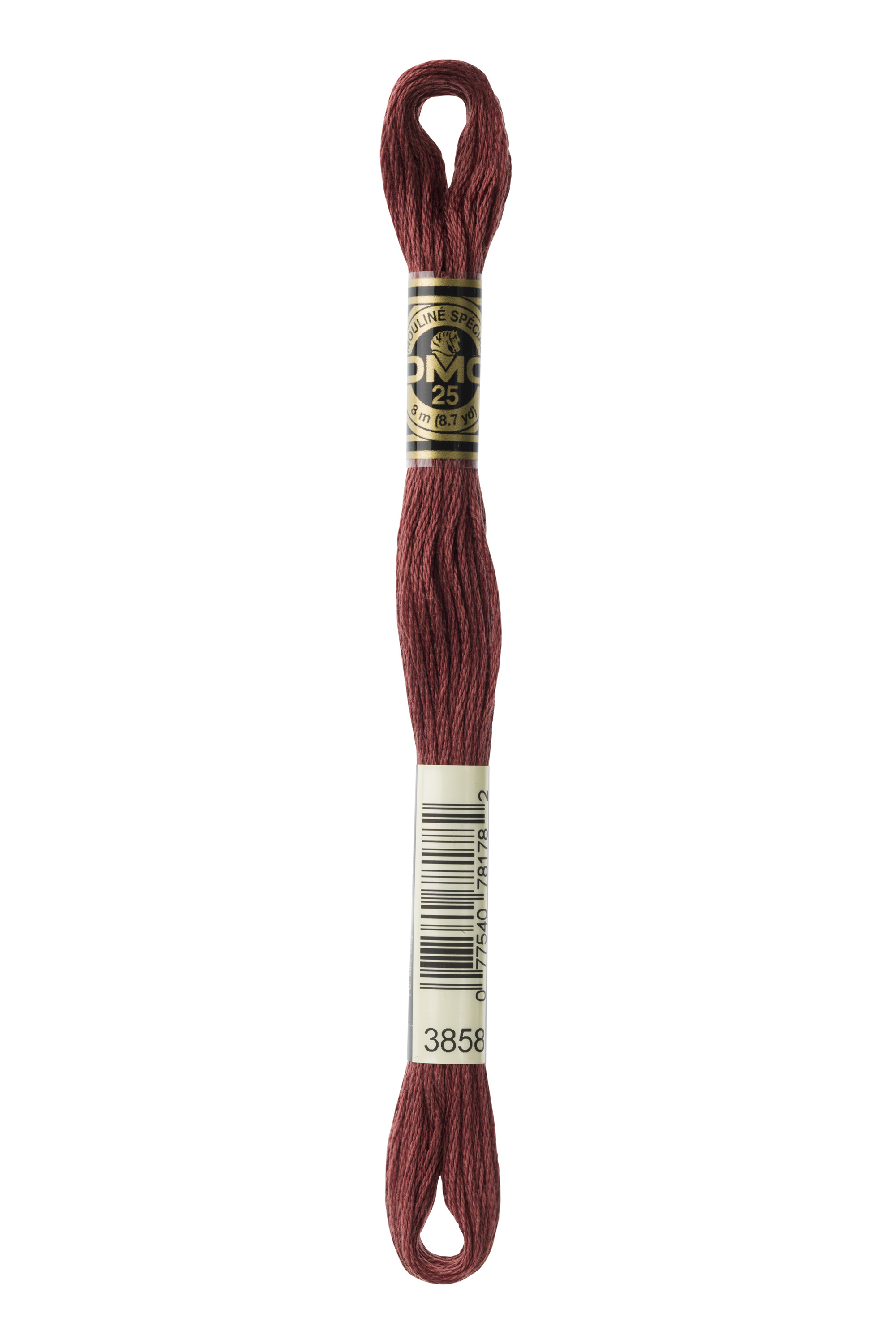 DMC 3858 Six Strand Floss - Medium Rosewood Brown