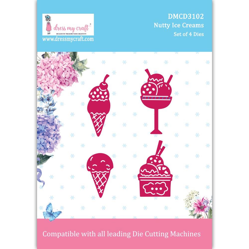 Nutty Ice Creams - Craft Die