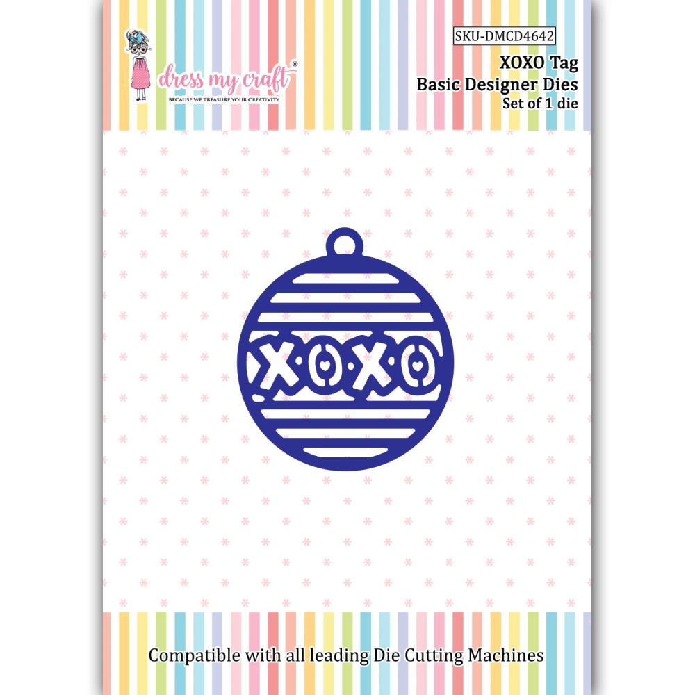 XOXO Tag Ornament - Valentines Craft Die