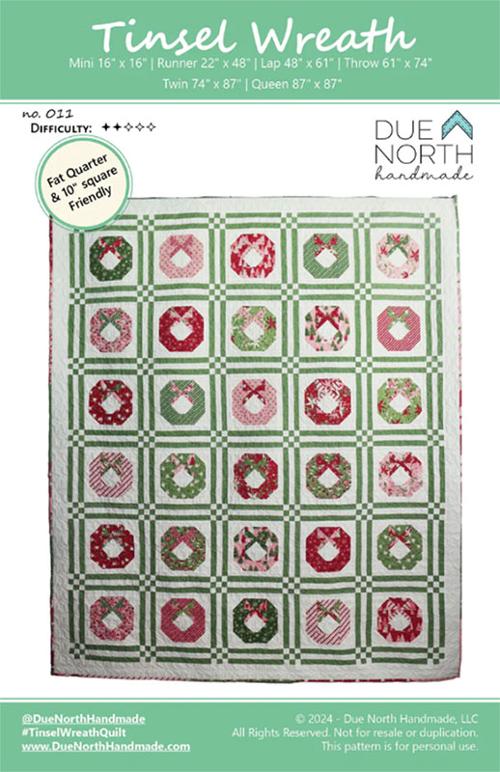 Tinsel Wreath - Christmas Quilt Pattern