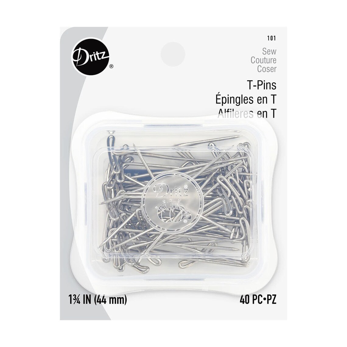 T Pins 1 3/4" - 40 ct