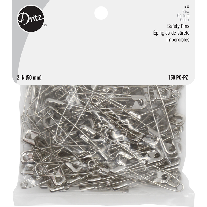 Safety Pins Size 3 150ct Nickel