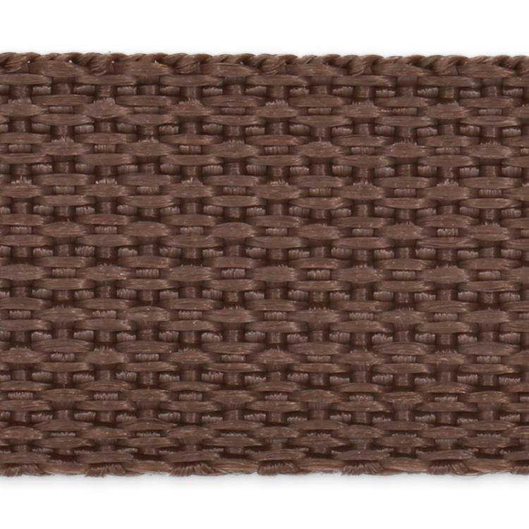 1" Belting/Strapping Brown - 15 yards, different perspective #1, zoomed in. Select this picture to zoom back out.
