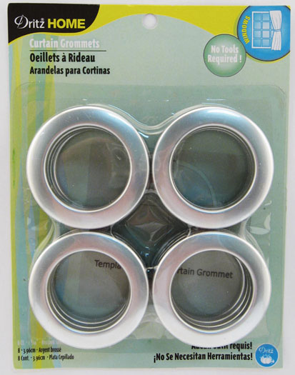 Grommets 1" 8ct Brushed Silver