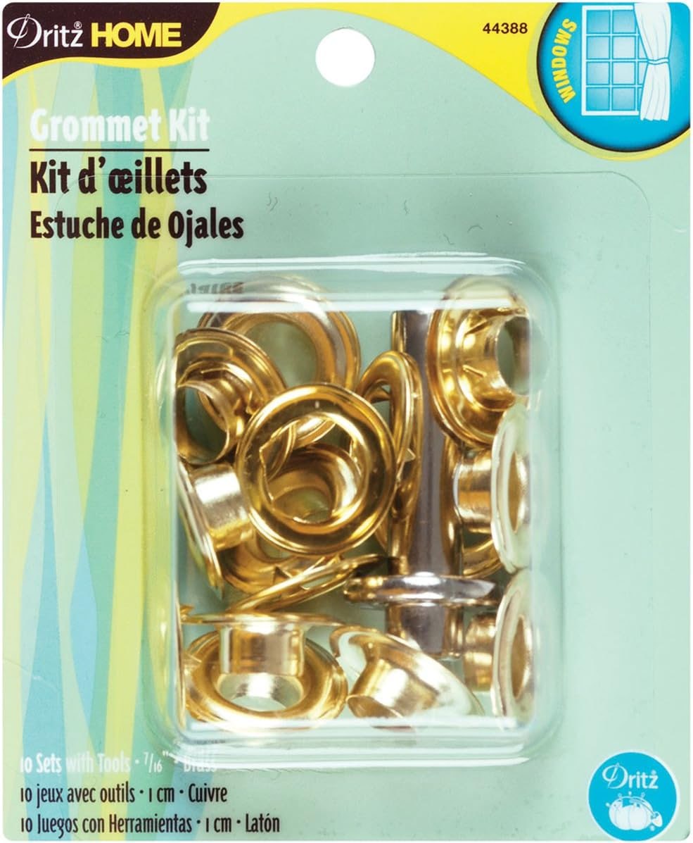 Grommet Kit 7/16" 10ct Brass