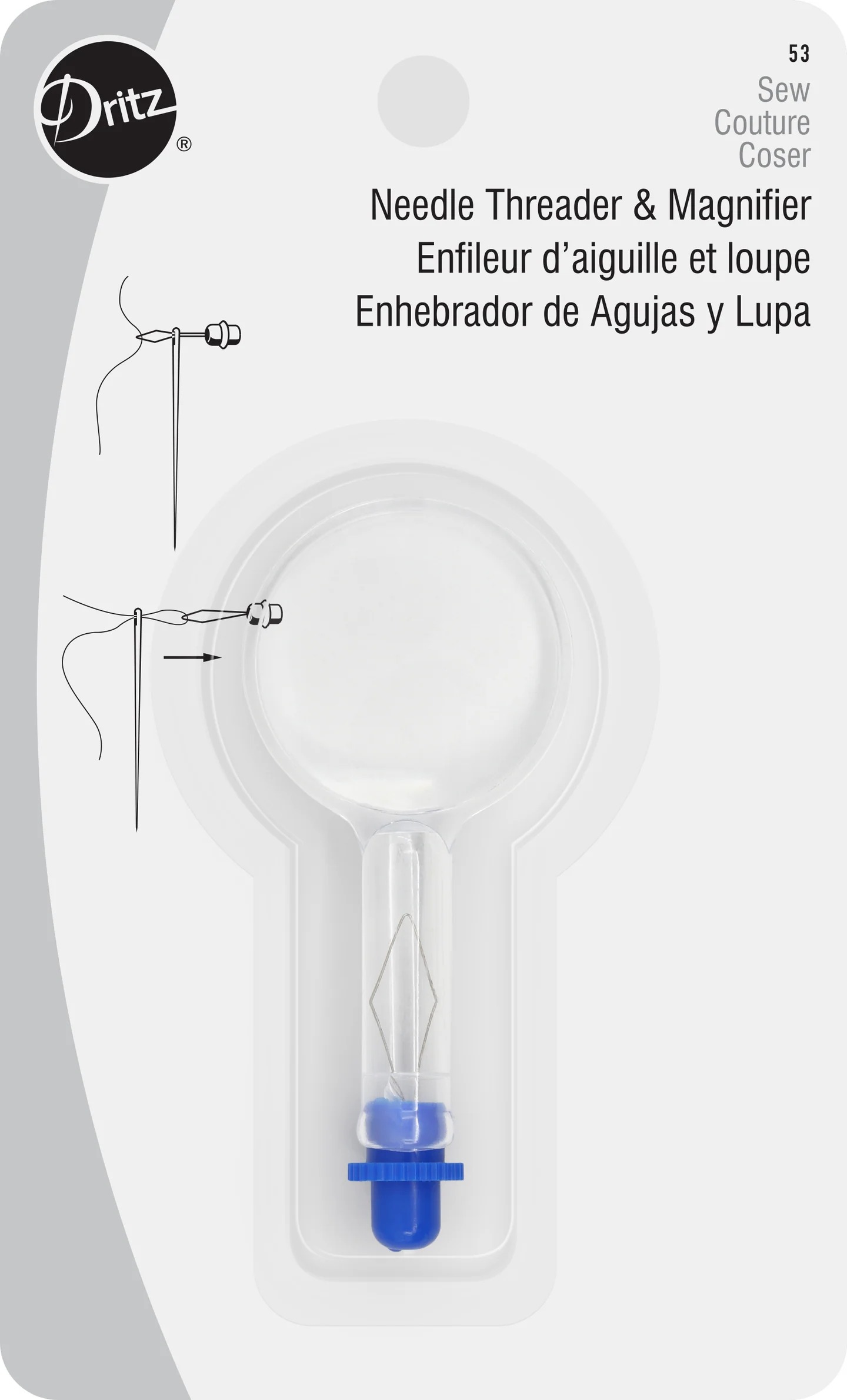 Needle Threader with Magnifier