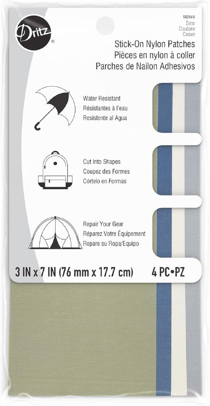 Nylon Stick On Patch Assorted Camp