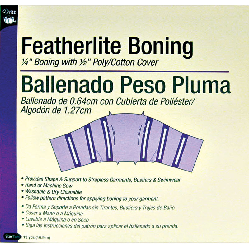 Featherlite Boning White - 12 yards
