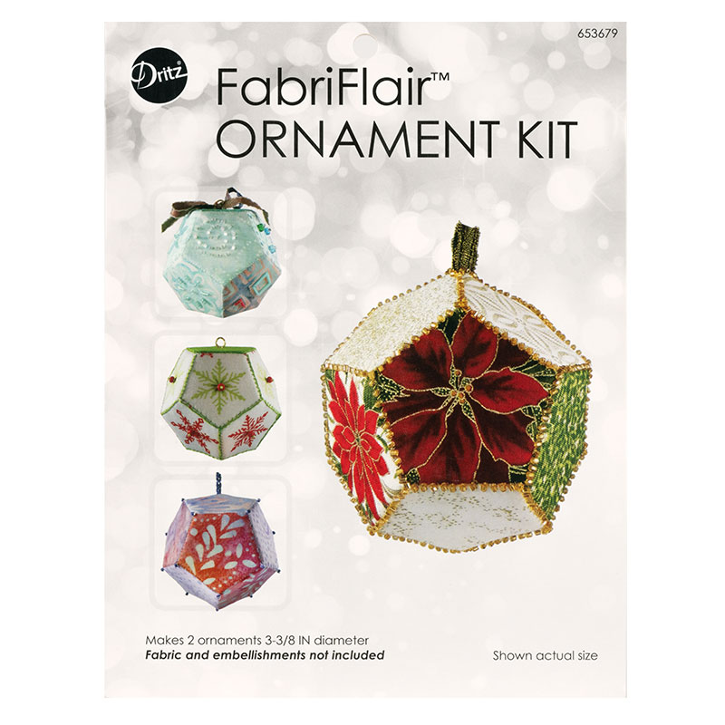 FabriFlair Ornament Kit - Sphere - Christmas Ornament