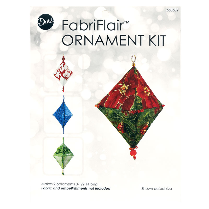 FabriFlair Ornament Kit - Triangle - Christmas Ornament