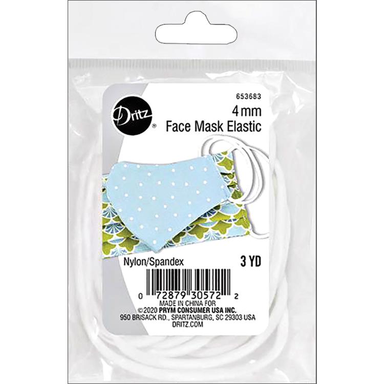 Face Mask Elastic 4mm x 3yds