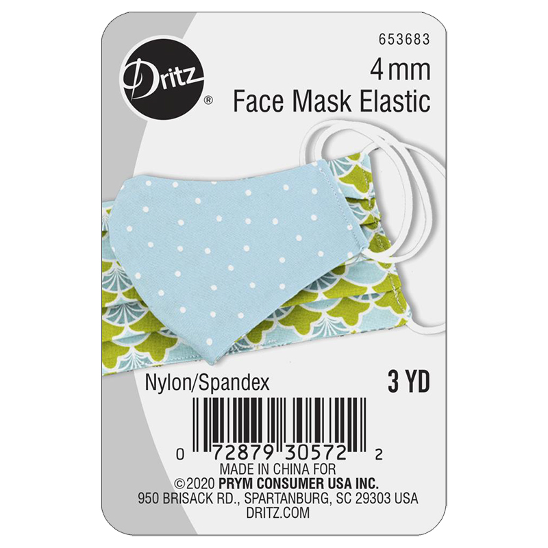 Face Mask Elastic 4mm x 3yds