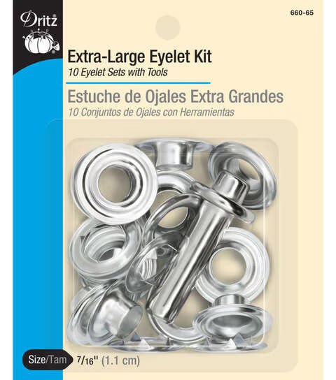 X-Large Eyelet Kit 7/16" 10 ct. Nickel