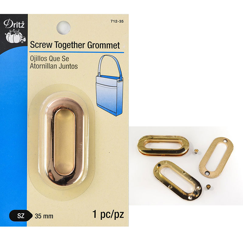 Screw Together Grommet Gold
