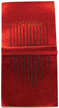 Hand Applique Needle Size 7,9,10, zoomed in. Select this picture to zoom back out.