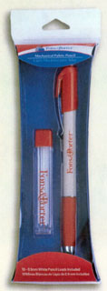 Mechanical Fabric Pencil Set White, zoomed in. Select this picture to zoom back out.