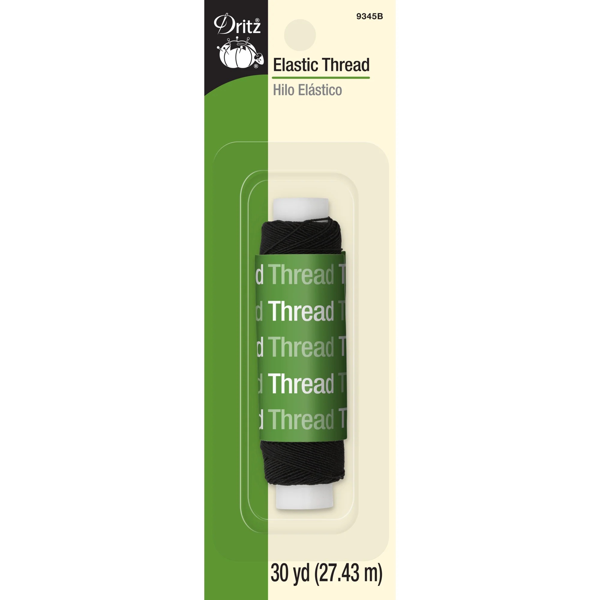 Elastic Thread 30yd Black