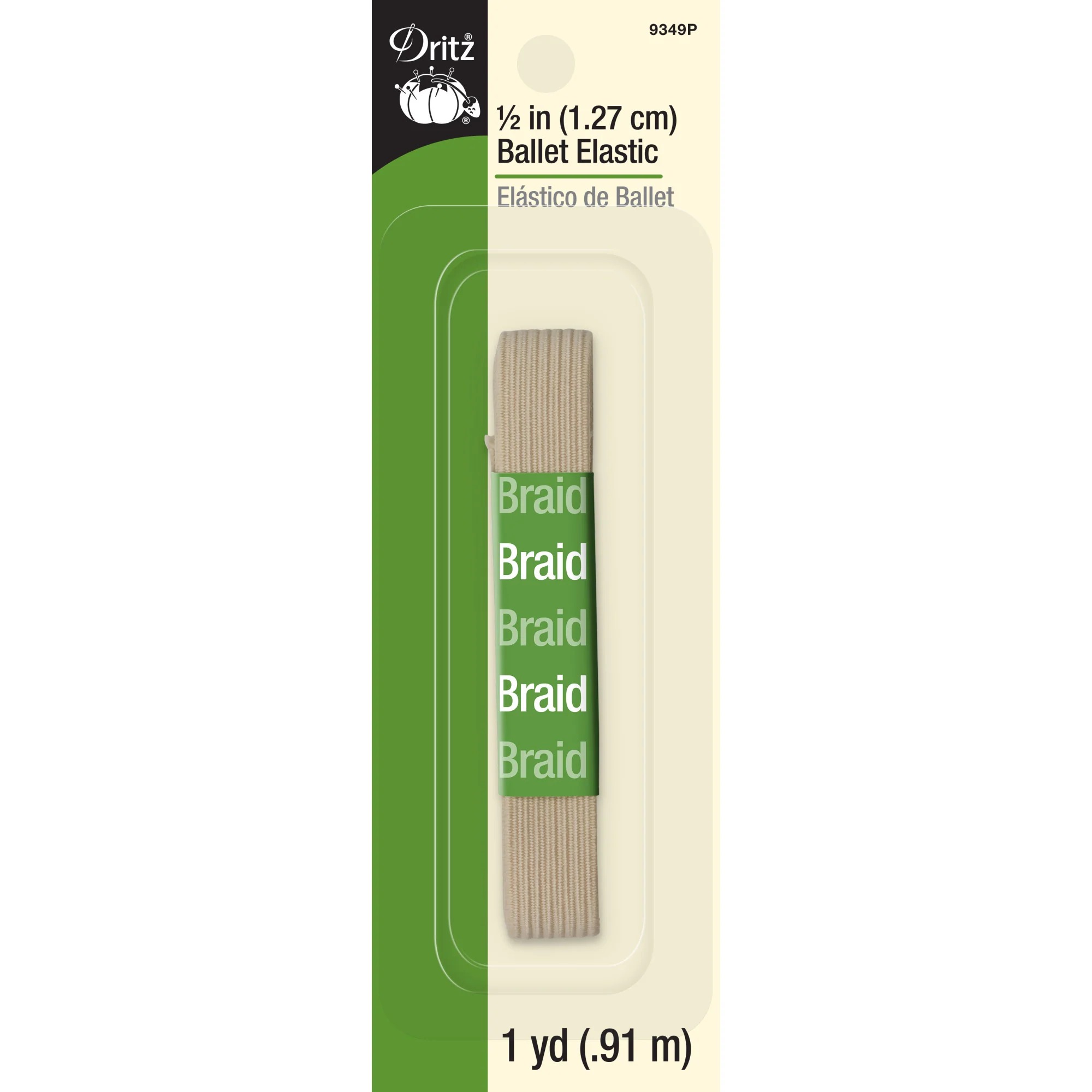 Ballet Elastic 1/2"x1yd Ballet Pack