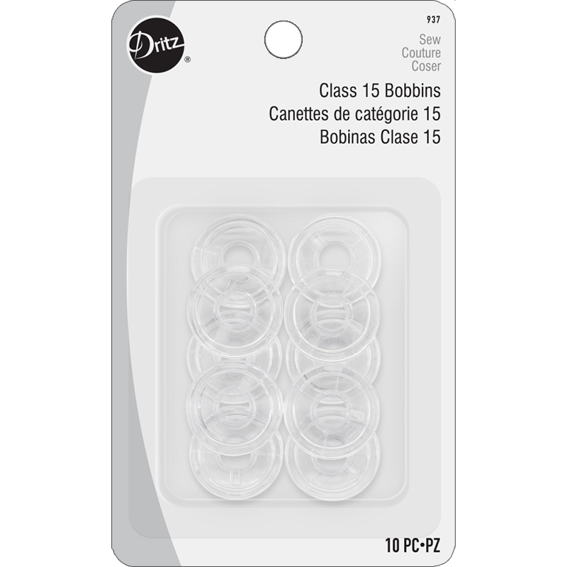 Bobbin Class 15" Plastic 10ct