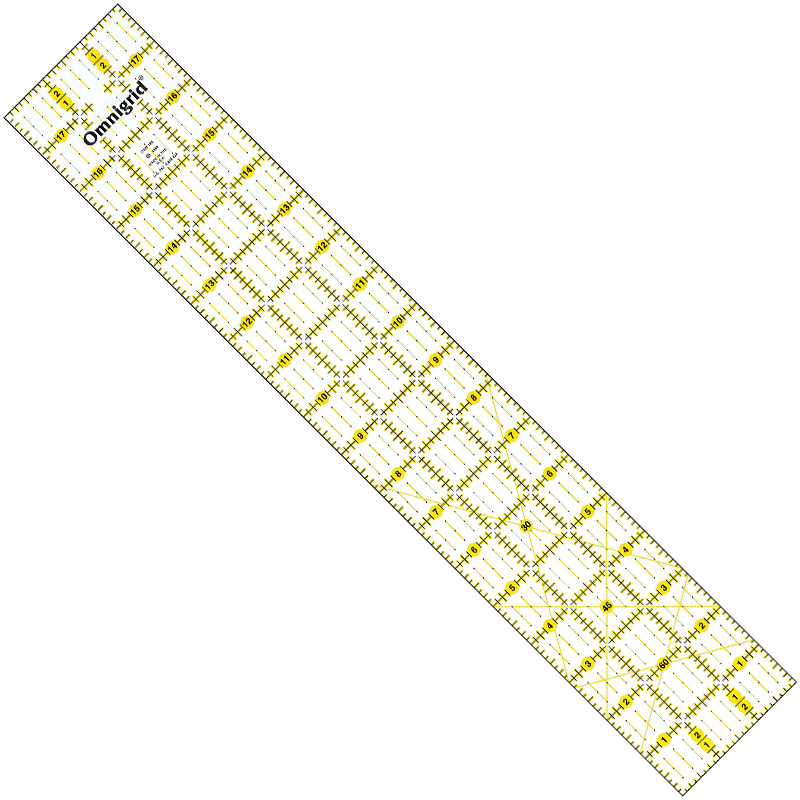 Omnigrid Quilting Ruler with Angles 3" x 18"
