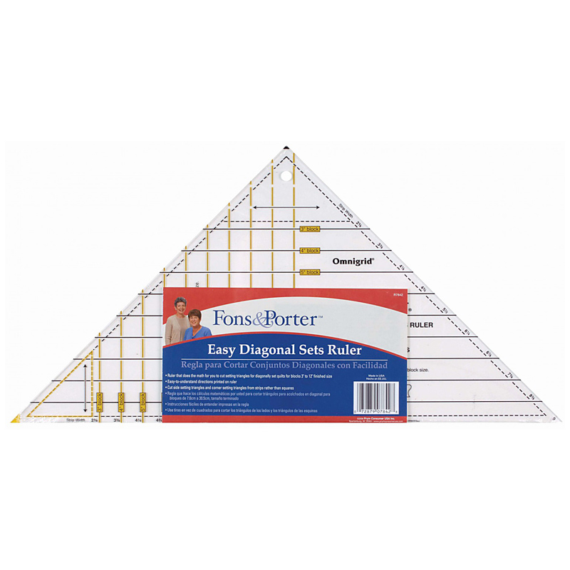 Easy Diagonal Set Quilting Ruler