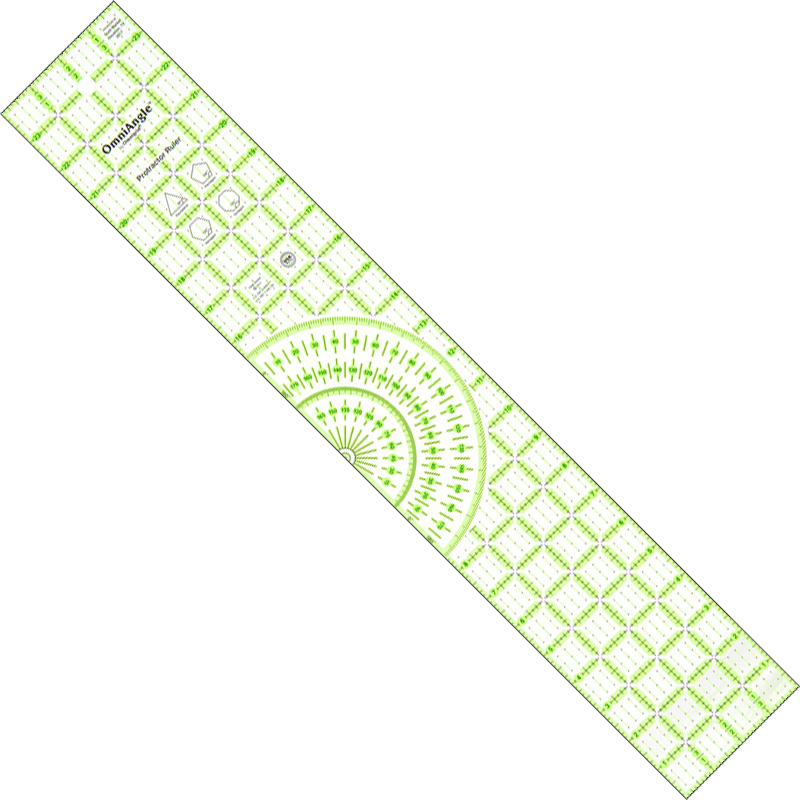 Omnigrip Protractor Quilting Ruler 4" x 24"
