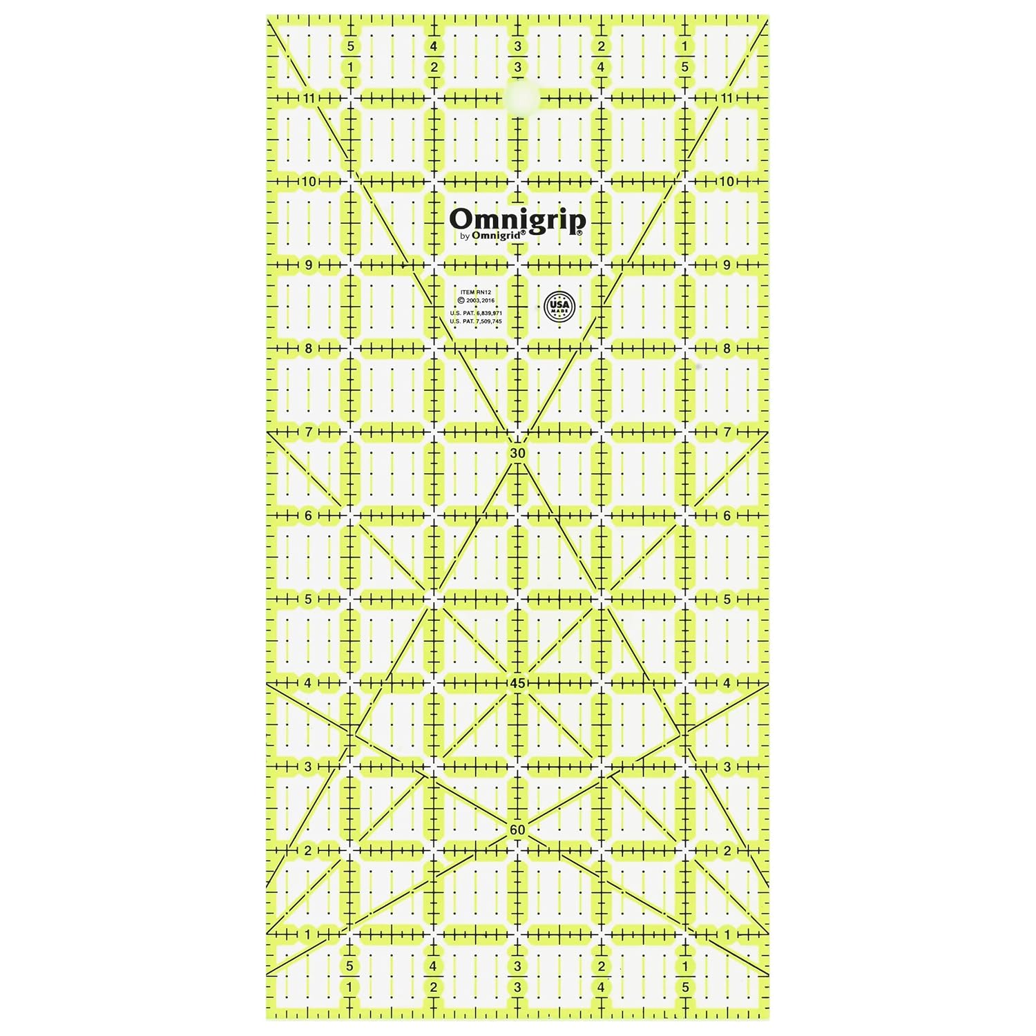 Omnigrip Quilting Ruler 6" x 12"
