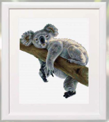 Koala (White Aida) - Cross Stitch Kit