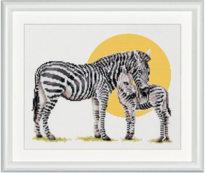 Safari Zebra (Aida) - Cross Stitch Kit