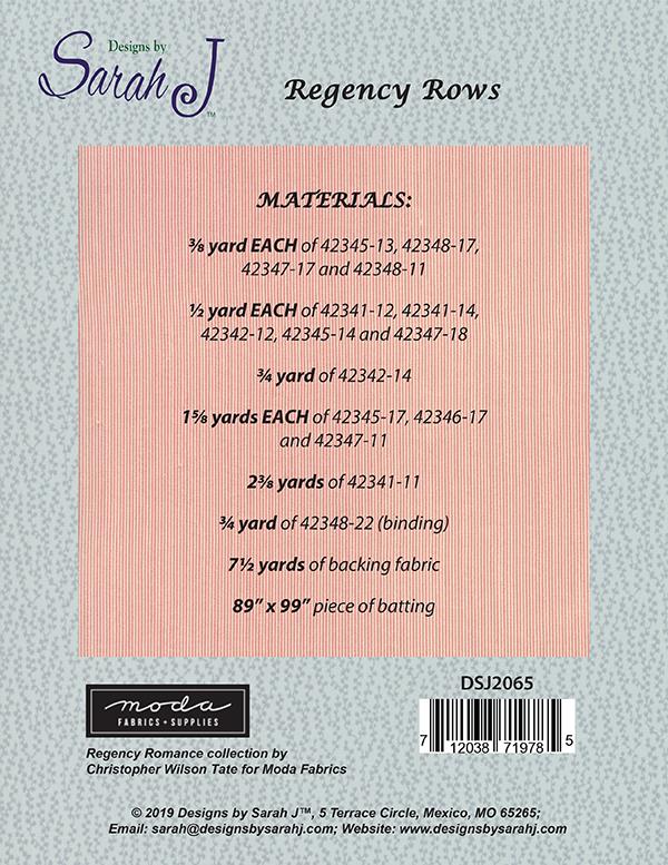 Regency Rows - Quilt Pattern