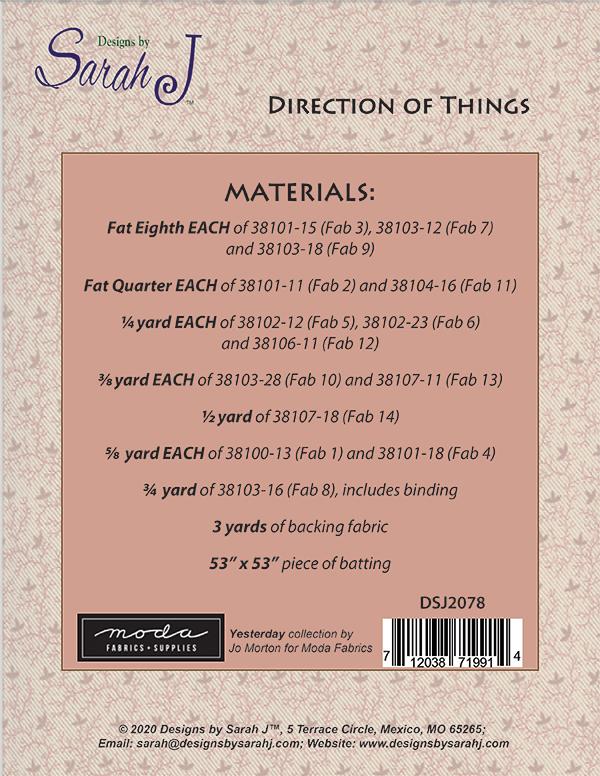 Direction Of Things - Quilt Pattern