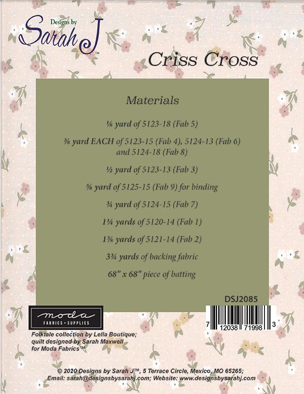 Criss Cross - Quilt Pattern
