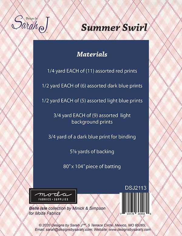 Summer Swirl - Quilt Pattern