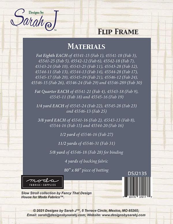 Flip Frame - Quilt Pattern