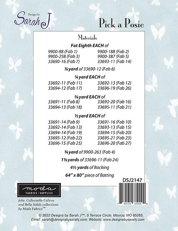Pick a Posie - Quilt Pattern