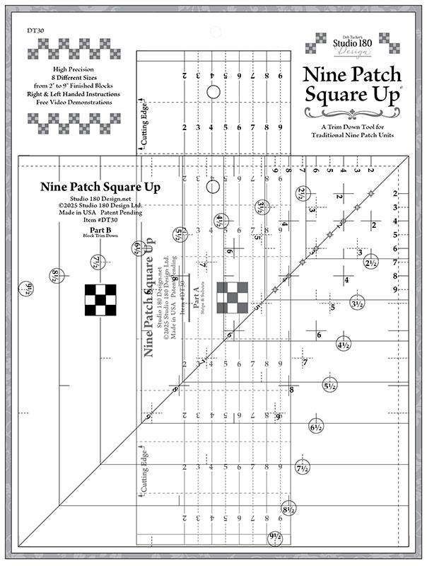 Nine Patch Square Up Tool - Quilt Block Template