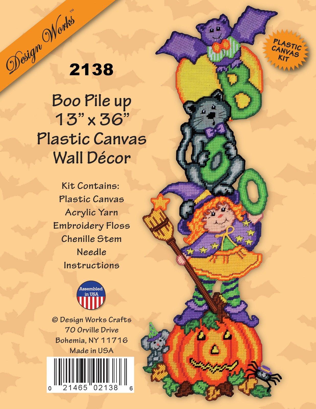 Boo Pile-Up - Halloween Plastic Canvas Kit