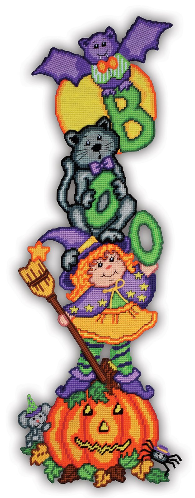 Boo Pile-Up - Halloween Plastic Canvas Kit