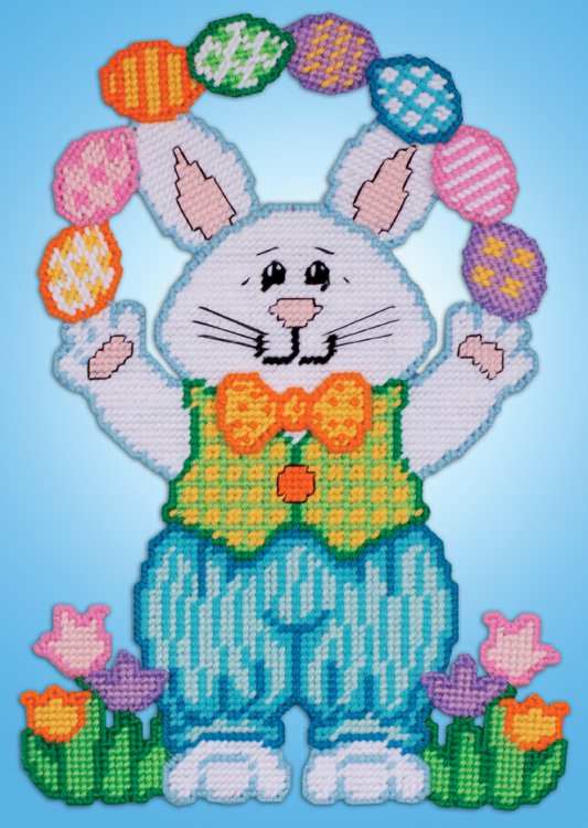 Juggling Bunny - Easter Plastic Canvas Kit