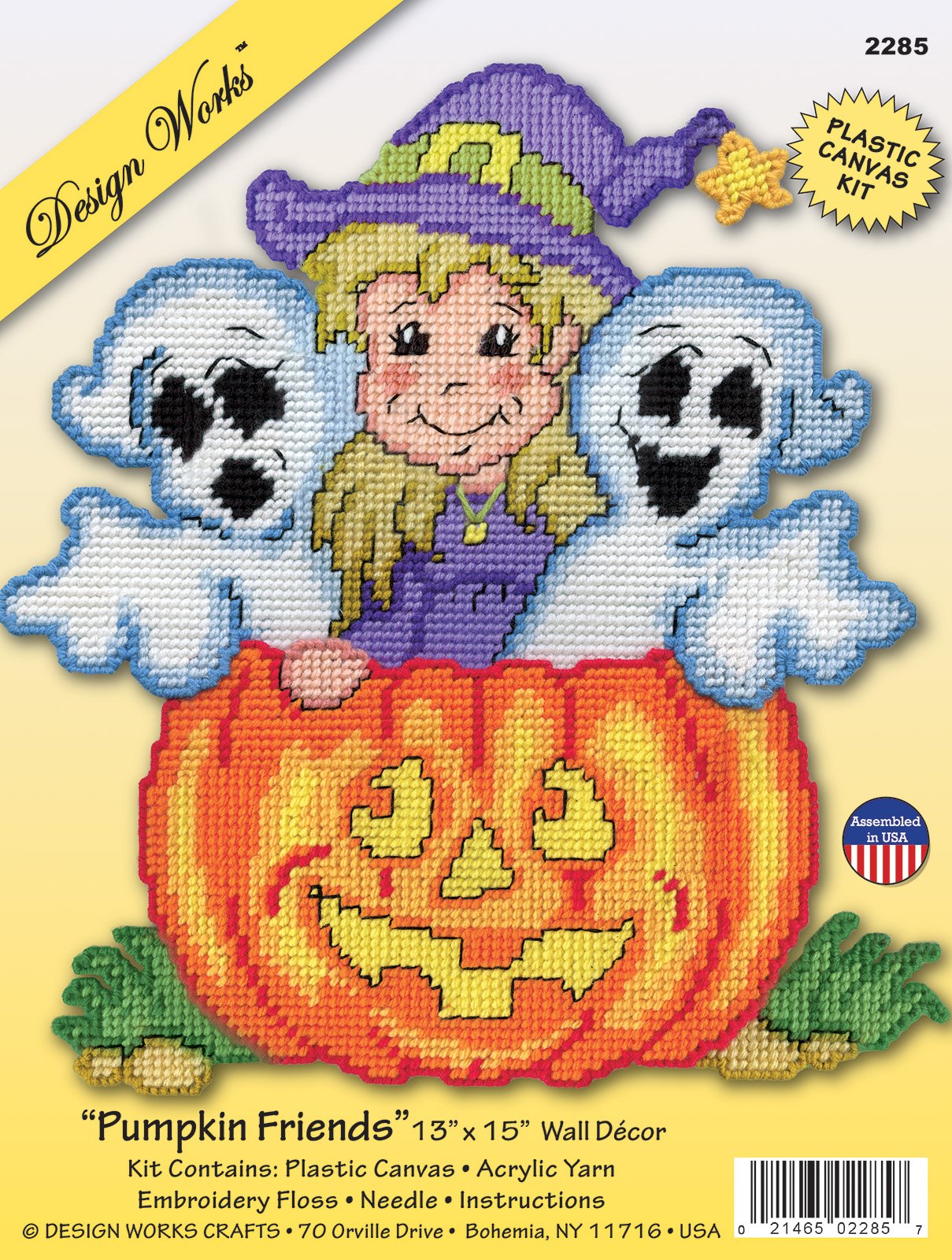 Pumpkin Friends - Halloween Plastic Canvas Kit
