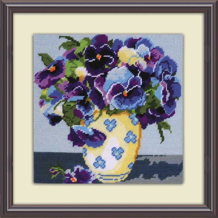 Pansy - Needlepoint Kit