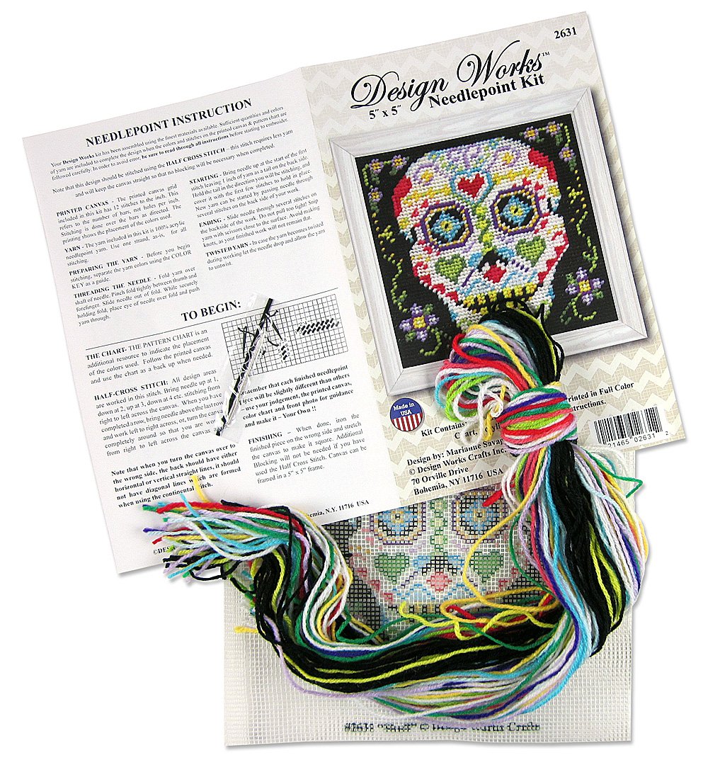 Sugar Skull - Needlepoint Kit